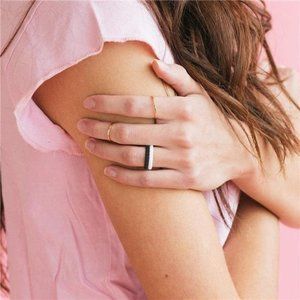 Braided Silicone Wedding Ring - Stackable & Hypoallergenic